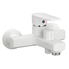 Смеситель для ванны Plamix Leo-009 Euro White (без шланга и воронки) (PM0633)