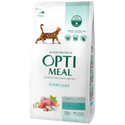Сухой корм для кошек Optimeal Sterilised для стерилизованых с индюшкой и овсом