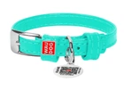 Ошейник для собак WAUDOG Glamour с QR паспортом XXS 18-21 см Ментоловый (Collar320013)