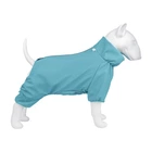 Дощовик для собак WAUDOG Clothes, водонепроникний, XS30, 43-45 см, З 27-30 см, блакитний