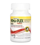 Залізо та поживні речовини, Iron with Essential Nutrients, Hema-Plex, NaturesPlus, 30 таблеток із замедленним вивільненням (NAP-03760)