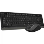Комплект (клавіатура, миша) бездротовий A4Tech FG1012S Black/Grey Сірий