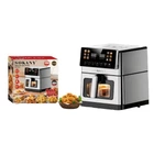Аерофритюрниця 10л 2200Вт 80°C – 200°C Sokany SK-10113 Чорна з сірим