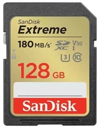 Карта пам'яті SanDisk SD 128GB C10 UHS-I U3 R180/W90MB/s Extreme V30