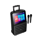 Акустика-караоке HOCO Spacious outdoor karaoke BT speaker with dual microphone and 768p display DS70 |BT5.0, USB/AUX/TF, 60W, 3h, EQ| black