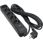 Сітковий фільтр живлення Patron 5.0 m3*1mm2 (SP-1055) 5 розеток BLACK (EXT-PN-SP-1055)