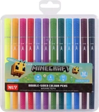Фломастеры двусторонние Yes 12 цветов Minecraft Spring (650596)