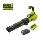 Ryobi Повітродув садовий акумуляторний Max Power RY36BLXA-140P 36В акб 1х4А·год ЗП 176км/год 3.5кг