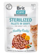 Вологий корм для кішок Brit Care Sterilised Fillets In Gravy with Healthy Rabbit 85 г