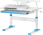 Дитячий стіл Evo-kids TH-310 з полицею S30 Blue (TH-310 W/BL + BD-S30 BL)