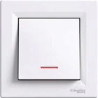 Schneider Electric Asfora Выключатель одинарный с подсветкой, белый EPH1400121