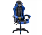 Игровое кресло Madrex EXT ONE BLUE чёрно-синее экокожа, 133×63×49 см, 120 кг
