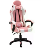 Крісло геймерське Extreme Series EXT ONE PINK чорно-рожеве екошкіра, 133×63×49 см, 120 кг