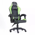 Компьютерное кресло CARBON Quattro Gaming чёрно-зелёное экокожа, 133×63×49 см, 120 кг