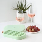 Форма для льда с крышкой на 28 секций MBM HOME KP-64 GREEN зеленая