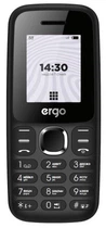 Телефон ERGO B184 Dual Sim, 1000mAh, Black