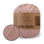 Пряжа FibraNatura Raffia Chunky, Пудра №114-04, пряжа для сумок. Целюлоза, 100г 120м, рафія.