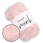 YarnArt Mink, Розовый №347 - пряжа Ярнарт Минк с имитацией меха, 50 г / 75 м, 100% полиамид, для пледов, свитеров, детских изделий, игрушек