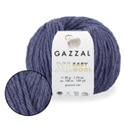 Gazzal XL Baby Wool, Пыльный джинс №844 – полушерстяная пряжа с кашемиром и акрилом Беби Вул ХЛ, 50 г / 100 м, для свитеров, шапок и шарфов