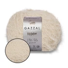Gazzal Teddy, Беж №6534 - пушистая пряжа Газал Тедди, 50 г / 150 м, с мериносовой шерстью и полиамидом, для вязания свитеров, шапок, кардиганов