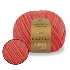 Gazzal Alpaca Air, Корал №87 - пряжа з альпакою 50 г / 150 м, бебі альпака, меринос, поліамід, для светрів, кардиганів, шапок