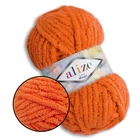 Alize Softy Mega, Апельсин №6 - плюшевая толстая пряжа, 100г/70м, Ализе Софти Мега для вязания пледов, игрушек, детской одежды