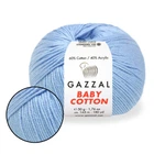 Пряжа Gazzal Cotton Baby, Перванш №3423, 50 г/165 м, Газзал Беби Коттон хлопок с акрилом, демисезон, нить для вязания