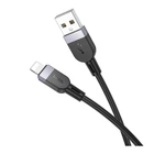 Кабель для заряджання та передачі даних USB Hoco X109 Silicone 2.4A USB to Lightning 1m Black