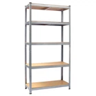 Стеллаж 4P StrongShelf 180Х90X40 см оцинкованный, равномерная нагрузка 175кг/полка, общая нагрузка до 875кг