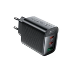 Мережевий зарядний пристрій Acefast A108 67 Вт USB-C+USB-A PD/QC чорний