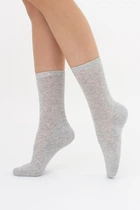 Шкарпетки жіночі класичні з махровою стопою Giulia WS3 TERRY CLASSIC 003 36/40 Grey-silver melange