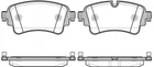 Гальмівні колодки REMSA 166908 Audi A4, Q7, Allroad, Q5 8W0698451F, 8W0698451J