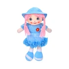 Детская игровая кукла YG0009(Blue) 33 см, мягконабивная, петелька