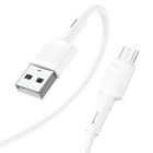 Кабель HOCO X83 USB to Micro 2. 4A, 1m, PVC, PVC connectors, білий