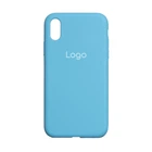 Чохол Silicone Case Full Size (AA) для iPhone Xs Max 16.Blue