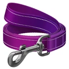 Поводок для собак Waudog Nylon Mono световозвращающий L/XXL 25 мм х 122 см Фиолетовый (52199 Col)