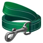 Поводок для собак Waudog Nylon Mono светоотражающий M 20 мм х 122 см Зеленый (521818 Col)