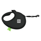 Повідець-рулетка для собак Waudog R-leash з контейнером для пакетів/світловідбивною стрічкою L до 40 кг 5 м Чорний (26291 Col)