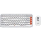 Комплект (клавиатура и мышь) Logitech POP Icon Combo Bluetooth UA Off-White (920-013141) [121101]