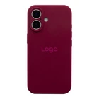 Чохол Silicone Case Full Size with Frame для iPhone 16 42.Maroon