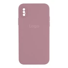 Чохол Silicone Case Square Full Camera для iPhone X/Xs 68.Blackcurrant