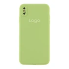 Чохол Silicone Case Full Size with Frame для iPhone X/Xs 01.Mint