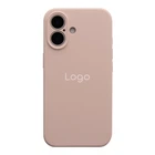 Чохол Silicone Case Full Size with Frame для iPhone 16 81.Chalk Pink