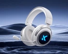 Навушники MCHOSE X9 White Бездротова Ігрова Гарнітура, Радіоканал/Bluetooth/3.5мм. Знімний Мікрофон, RGB Підсвічування, Об'ємний звук 7.1, Автономна робота 250 Годин