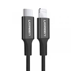 Кабель Ugreen US171 USB 2.0 Type-C M – Lightning M 2м 3A PD Nickel Plating ABS Shell Black (60752)