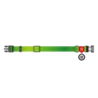 Нашийник для собак Waudog Nylon Mono з QR паспортом/світловідбивний/пластиковим фастексом L 25 мм х 33-49 см Салатовий (52155 Col)