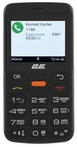 Мобільний телефон T180 MAX 2.3" 2SIM, 1000мА•год, чорний 2E 000331698