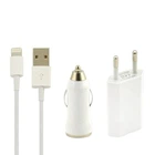 Сетевое зарядное устройство+автомобильное зарядное устройство+Usb iPhone 5 White