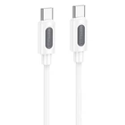 Дата кабель Borofone BX114 Structure Type-C to Type-C 60W (1m) (White) (243677)
