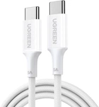 Кабель Ugreen L502 USB-C to USB-C PD 100W 5A Fast Charging Braided Cable 2 м White (UGR-35221)